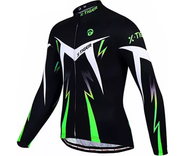 Фото - Велоодяг Велоджерсі X-Тiger XM-CY-013 кофта з довгим рукавом Green S