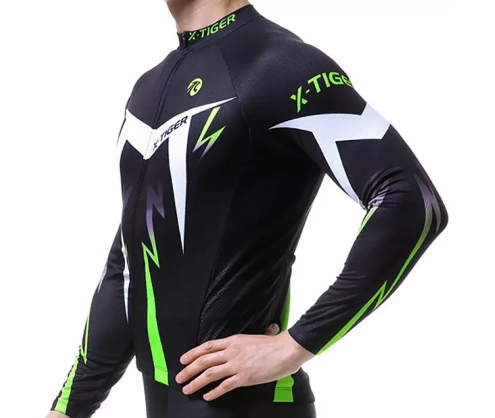 Фото - Велоодяг Велоджерсі X-Тiger XM-CY-013 кофта з довгим рукавом Green S