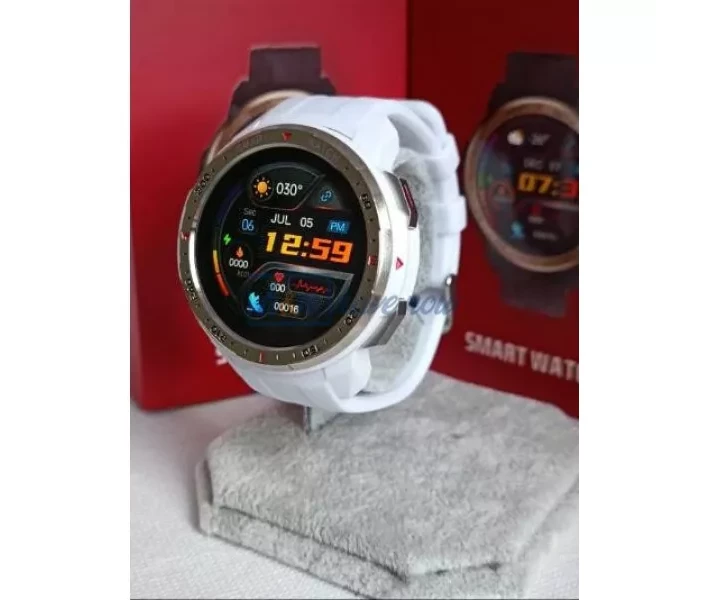 Фото - Смарт-годинники Смарт-годинник Smart Watch MТ12 Plus тонометр, пульсометр, оксиметр, крокомір, підключення Bluetooth-гарнітури, вбудована пам'ять 8 ГБ, білий, унісекс (001438676).