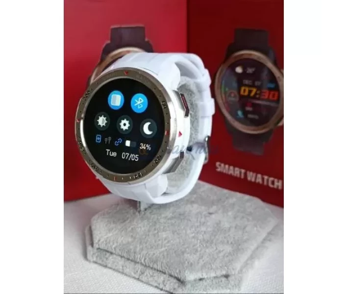 Фото - Смарт-годинники Смарт-годинник Smart Watch MТ12 Plus тонометр, пульсометр, оксиметр, крокомір, підключення Bluetooth-гарнітури, вбудована пам'ять 8 ГБ, білий, унісекс (001438676).