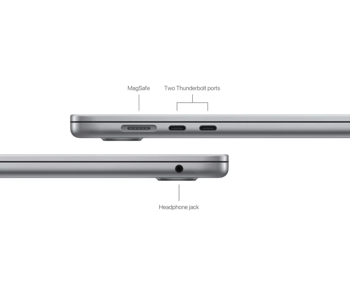 Фото - ноутбук Ноутбук Apple MacBook Air 15" M3 16/256GB (MC9D4) Space Grey