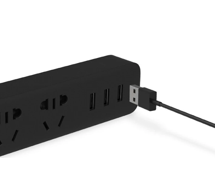 Фото - мережевий фільтр Мережевий фільтр Mi Power Strip (3 розетки + 3 USB-port) Black