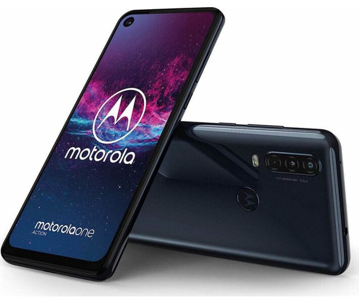 Фото - мобільний телефон і смартфон Motorola One Action 4/128GB XT2013-2 Blue