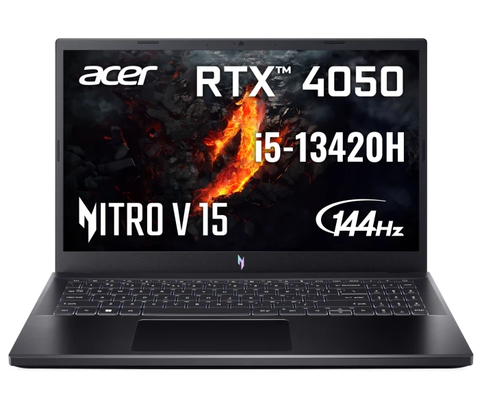 Фото - ноутбук Ноутбук ігровий Acer Nitro V 15 ANV15-51 (NH.QNBEU.00E)