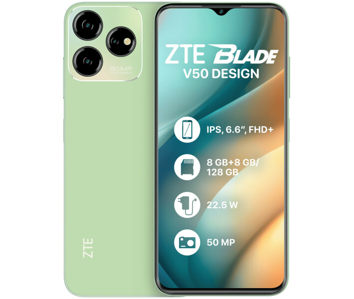Фото - мобільний телефон і смартфон ZTE Blade V50 Design 8/128GB Green