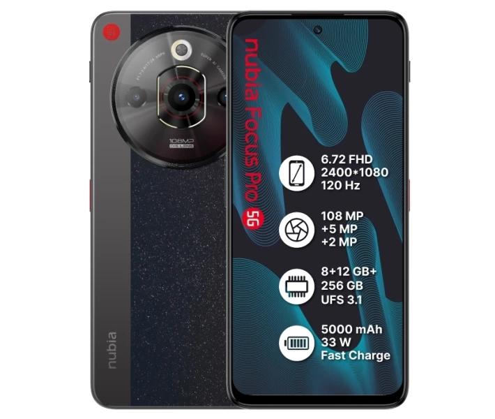Фото - мобільний телефон і смартфон Nubia Focus pro 5G 8/256GB Black