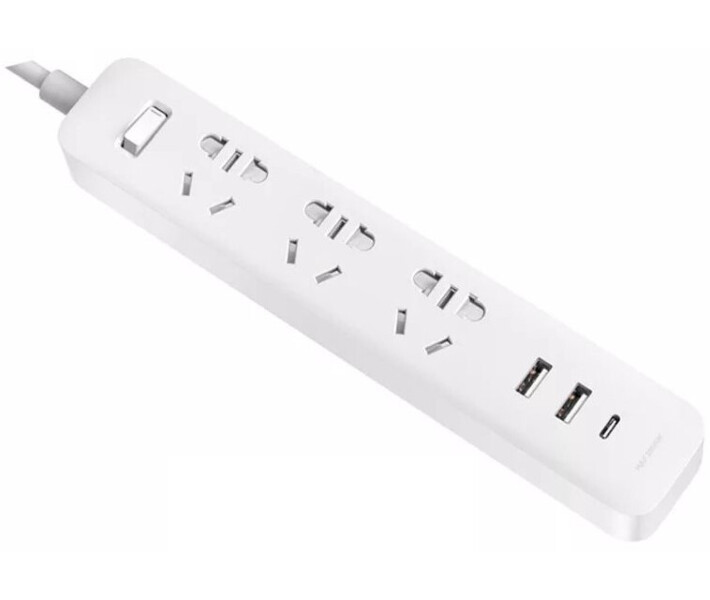 Фото - мережевий фільтр Mi Power Strip 20W Fast Charge (3 sockets +2 USB+1 TypeC)