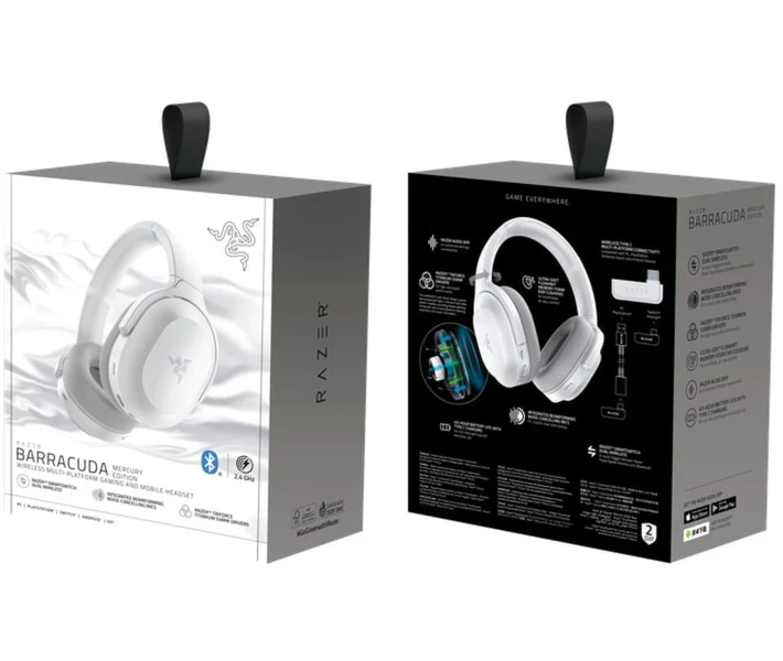 Фото - навушники Навушники RAZER Barracuda Mercury (RZ04-03790200-R3M1)