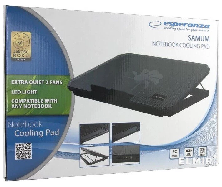 Фото - стіл і підставку для ноутбука Esperanza EA142 Solano Notebook Cooling Pad