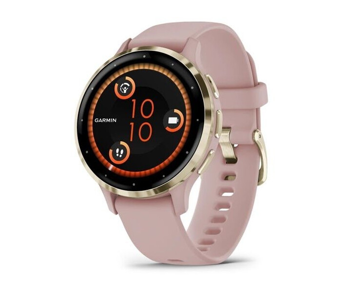 Фото - смарт-годинник Смарт-годинник Garmin Venu 3S Soft Gold Stainless Steel Bezel with Dust Rose Case and Silicone Band (010-02785-03)