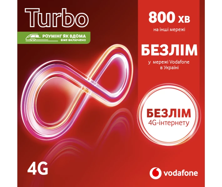 Фото - стартовий пакет Стартовий пакет VODAFONE Turbo