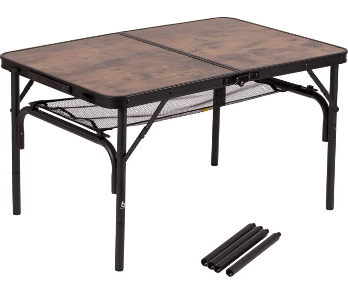 Фото - розкладні меблі Стіл Bo-Camp Decatur 90x60 cm Black/Wood look (1404200) (DAS301467)