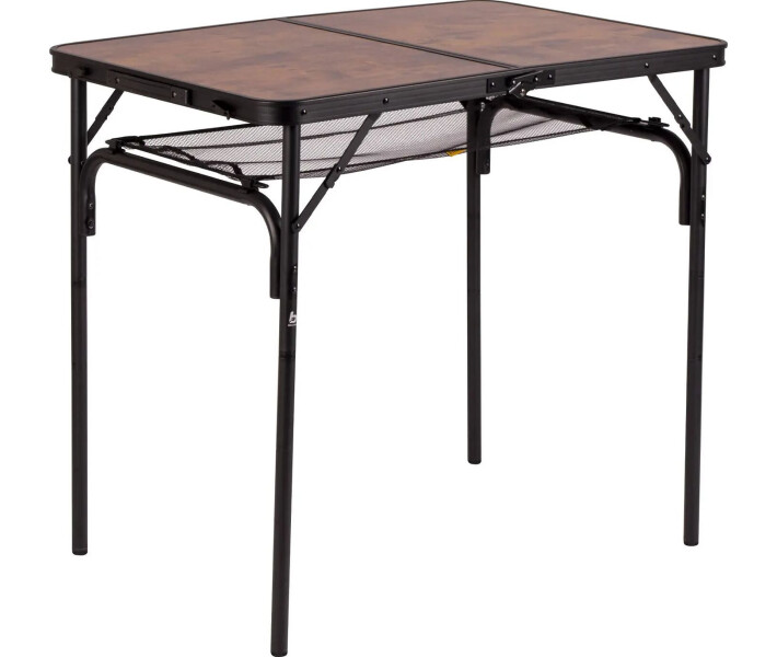 Фото - розкладні меблі Стіл Bo-Camp Decatur 90x60 cm Black/Wood look (1404200) (DAS301467)