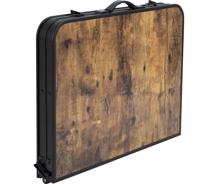 Фото - розкладні меблі Стіл Bo-Camp Decatur 90x60 cm Black/Wood look (1404200) (DAS301467)