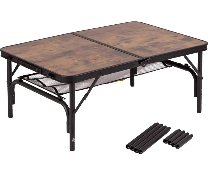 Фото - розкладні меблі Стіл Bo-Camp Decatur 90x60 cm Black/Wood look (1404200) (DAS301467)