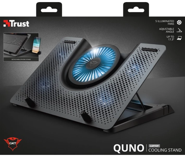Фото - стіл і підставку для ноутбука Підставка для ноутбука Trust GXT 1125 Quno Laptop Cooling Stand (23581)