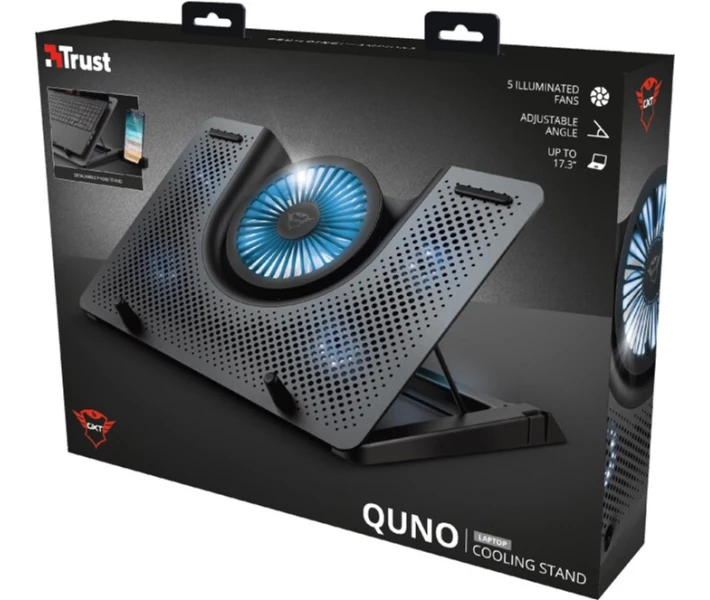 Фото - стіл і підставку для ноутбука Підставка для ноутбука Trust GXT 1125 Quno Laptop Cooling Stand (23581)