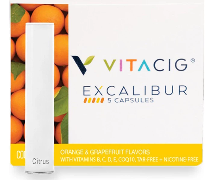 Фото - аксессуар для электронных сигарет Капсули VITACIG Excalibur 5 шт Cool Citrus