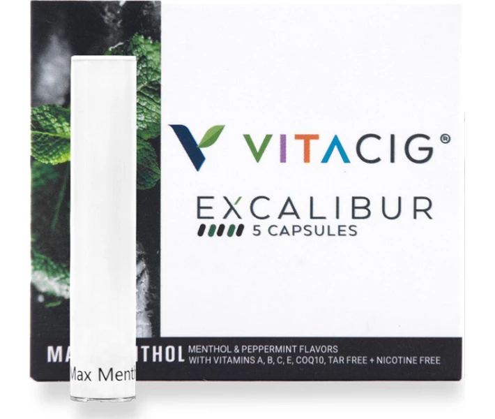 Фото - аксессуар для электронных сигарет Капсули VITACIG Excalibur 5 шт Max Menthol Capsules