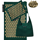 Килимок акупунктурний з подушкою 4FIZJO Eco Mat Аплікатор Кузнєцова Navy Green/Gold (P-5907739312891)