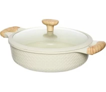 Придбати - сотейник  Сотейник литий з кришкою Resto RAN, 28см, Beige (93806)