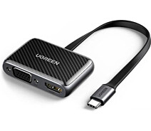 Придбати - кабель та перехідник  Адаптер USB Type C -> HDMI/VGA UGREEN CM303 Black (70549)