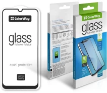 Придбати - захисне скло для смартфона  Захисне скло ColorWay 9H FC glue чорне для ZTE Blade V50 Design