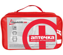 Придбати - автоаптечкою  Аптечка медична автомобільна Poputchik (АМА-2) згідно ДСТУ 3961-2000 (02-077-М)