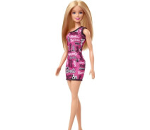 Придбати - ляльки, набори для ляльок  Лялька Barbie "Супер стиль" у брендованій сукні – блондинка (HRH07)