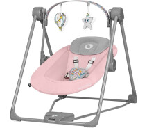 Придбати - крісла-гойдалку, шезлонг  Крісло-качалка Lionelo Otto Pink Baby (LO-OTTO PINK BABY)