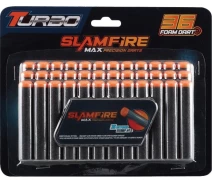 Придбати - іграшкову зброю  Набір м'яких набоїв TURBO (36 шт.)(7,2 х 1,3см) (ВТ349)