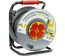 Придбати - мережевий фільтр  Подовжувач на котушці PowerPlant 25 м, 3x2.5мм2, 16A, 4 розетки, 100% мідь (JY-20022/25)