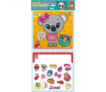 Придбати - набір для творчості  Набір для творчості Vladi toys 4 в 1. Пухнастики та солодощі (укр) (VT4210-17)