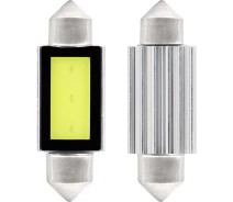 Придбати - автофару  LED лампа CANBUS COB3 Festoon C5W C10W C3W 39mm Бiлий 12V(01640)