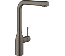 Придбати - смеситель  Змішувач для кухні Grohe Essence, довж.виливу - 204мм, поворотний/витяжний, 1важіль, матовий графіт (30270AL0)