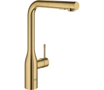 Придбати - смеситель  Змішувач для кухні Grohe Essence, довж.виливу - 204мм, поворотний/витяжний, 1важіль, прохолодний схід сонця (30270GL0)