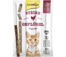 Придбати - ласощі для кота  Ласощі GimCat для котів палички з м'ясом птиці 4 шт по 5 г(4002064400167)