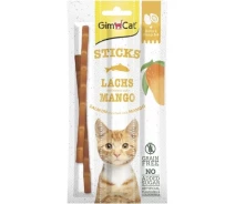 Придбати - ласощі для кота  Ласощі GimCat Superfood Duo-Sticks м’ясні палички для котів з лососем та манго 3 шт по 5 г(4002064420554)