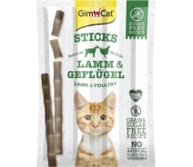 Придбати - ласощі для кота  Ласощі GimCat для котів палички з ягням та куркою 4 шт по 5 г(4002064420820)