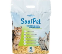 Придбати - наполнитель для туалетов  Наповнювач деревний SANI PET УНІВЕРСАЛЬНИЙ 5 кг ЯБЛОКО(3000000009314)