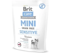 Придбати - корм для собаки  Корм сухий Brit Care Grain Free Mini Sensitive для собак мініатюрних порід з чутливим травленням з олениною 400 г(8595602522538)