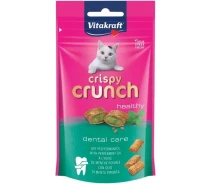 Придбати - ласощі для кота  Подушечки д/кіш Crispy Crunch м'ята д/зубів, 60 г(4008239703385)