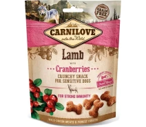Придбати - ласощі для собаки  Ласощі Carnilove Dog Crunchy Snack Lamb with Cranberries для собак для міцного імунітету з ягнятиною та журавлиною 200 г(8595602527250)