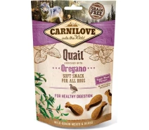 Придбати - ласощі для собаки  Ласощі Carnilove Dog Semi Moist Snack Quail with Oregano для собак для здорового травлення з перепелом та орегано 200 г(8595602527359)