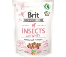 Придбати - ласощі для собаки  Функціональні ласощі Brit Care Dog Snack Immunity для собак для підтримки імунітету з комахами та імбиром 150 г(8595602539970)