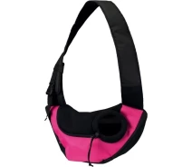 Придбати - переноску  Сумка-переноска Sling Front Bag, 50*25*18 см, текстиль, рожева/чорна (4011905289564)