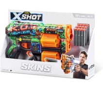 Придбати - іграшкову зброю  Швидкострільний бластер Zuru X-Shot Skins Dread К.О. (12 патронів) (36517B)