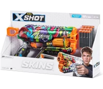 Придбати - іграшкову зброю  Швидкострільний бластер Zuru X-Shot Skins Griefer Graffiti (12 патронів) (36561G)