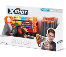 Придбати - іграшкову зброю  Швидкострільний бластер Zuru X-Shot Skins Menace Striper (8 патронів) (36515N)