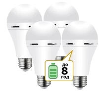 Придбати - LED-лампу  Лампа акумуляторна NOAS 7Вт 1000mAh YL95-0711 6500K Е27 (4 шт)(59425)